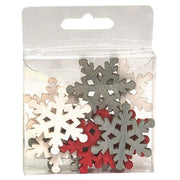 Festive Winter Snowflake Bowl Filler - 1.5"