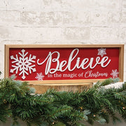 Believe Snowflake Sign