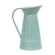 Mini Distressed Ribbed Metal Water Pitcher - 4.75"H  (4 Count Assortment)