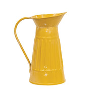 Mini Distressed Ribbed Metal Water Pitcher - 4.75"H  (4 Count Assortment)