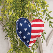 Patriotic Heart Flag Ornament