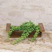 Rustic Lath Wood Brick Mold Tray - 10.5"L