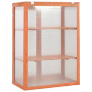 Greenhouse Wooden Wood and Polycarbonate board 29.5x18.5x42.9 in