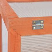 Greenhouse Wooden Wood and Polycarbonate board 29.5x18.5x42.9 in