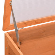 Greenhouse Natural Wood Tone Wood Large Foldable Greenhouse