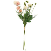 Pink & Cream Wildflower & Thistle Spray - 24"