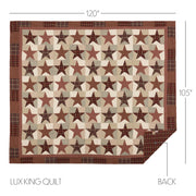 Abilene Star Luxury King Quilt 120Wx105L