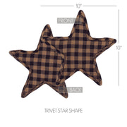 Navy Star Trivet Star Shape 10