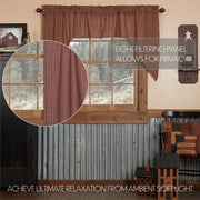 Patriotic Patch Plaid Swag Set of 2 36x36x16