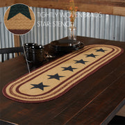 Potomac Jute Runner Stencil Stars 13x48