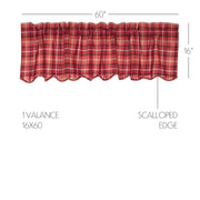 Braxton Scalloped Valance 16x60
