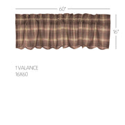 Dawson Star Scalloped Valance 16x60