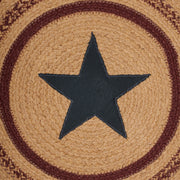 Potomac Jute Applique Star Chair Pad 15 inch Diameter Set of 6