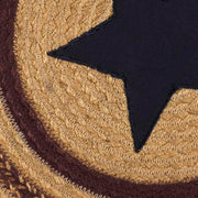 Potomac Jute Applique Star Chair Pad 15 inch Diameter Set of 6