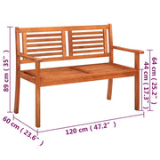 Bench Eucalyptus Wood Solid Eucalyptus Wood Seats Many
