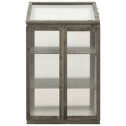 Greenhouse Grey Solid Firwood, PC board 23.6x17.7x39.4 in