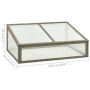 Greenhouse Grey Solid firwood, PC board Small Collapsible