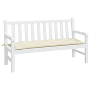 Garden Bench Cushion Cream White Oxford Fabric (100% Polyester)