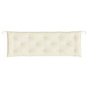 Garden Bench Cushion Cream White Oxford Fabric (100% Polyester)