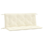 Garden Bench Cushion Set of 2 Cream White