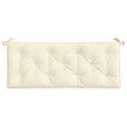 Garden Bench Cushion Set of 2 Cream White
