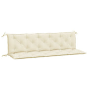 Garden Bench Cushion Set of 2 Cream White
