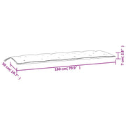 Garden Bench Cushion Set of 2 Cream White