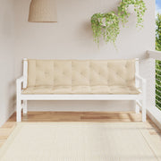 Garden Bench Cushion Set of 2 Beige Oxford Fabric (100% polyester)