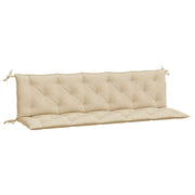 Garden Bench Cushion Set of 2 Beige Oxford Fabric (100% polyester)