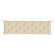Garden Bench Cushion Set of 2 Beige Oxford Fabric (100% polyester)