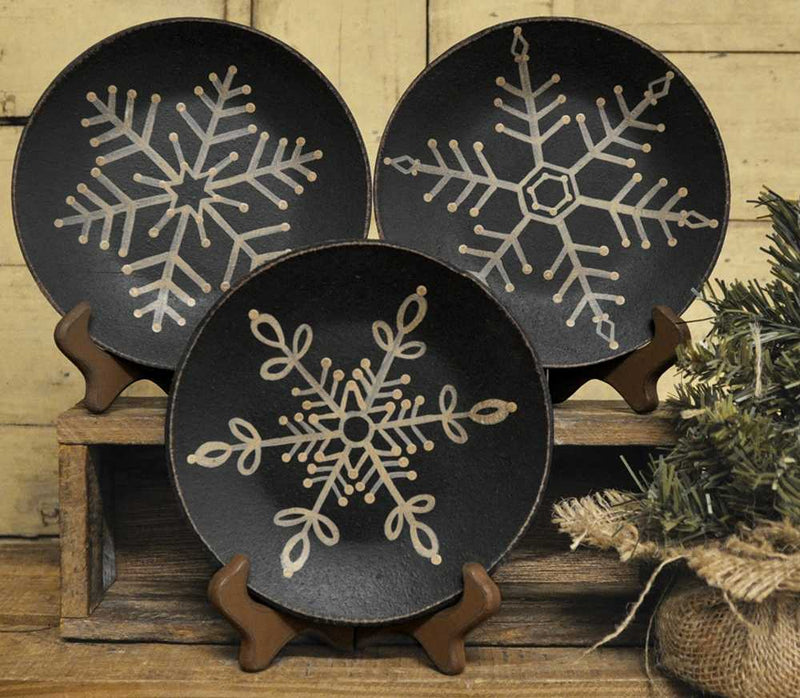 Snowflake Plates (3 Count Assortment)