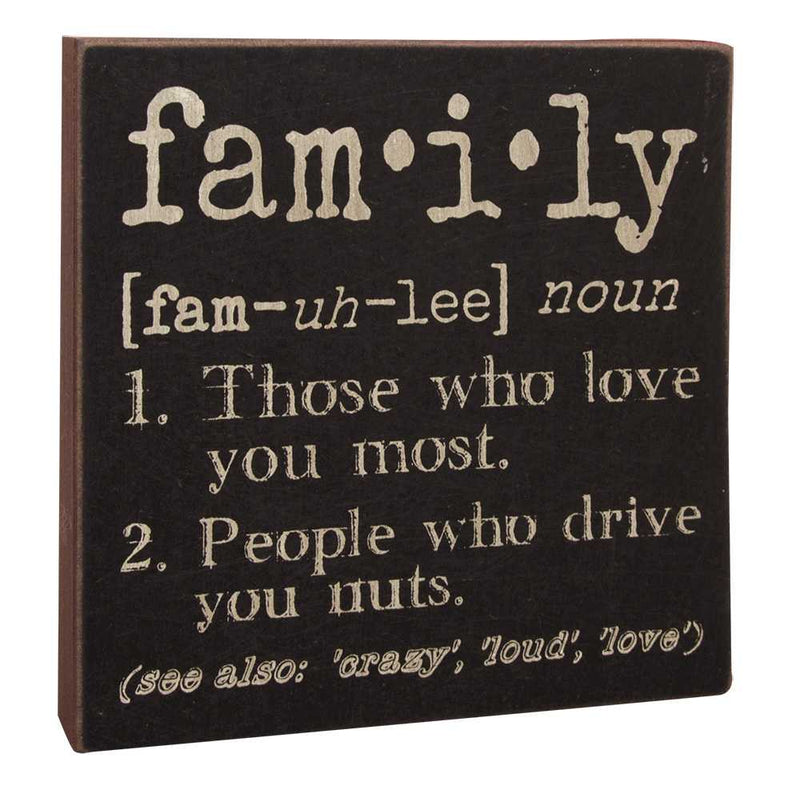 Definition Sign - FAMILY