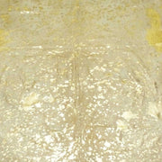 6.5 Ft  Gold Devore Brindled Cowhide Rug