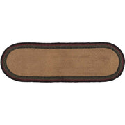 Wyatt Stenciled Bear Jute Stair Tread Oval Latex 8.5x27