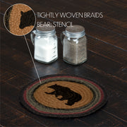 Wyatt Stenciled Bear Jute Trivet 8