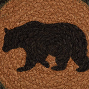 Wyatt Stenciled Bear Jute Trivet 8