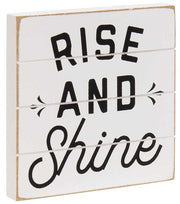 Good Morning Shiplap Block Sign (3 Count Assortment)