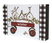 Winter Wagon Box Sign