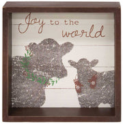 Joy to the World Box Sign  (2 Count Assortment)