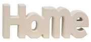 Wooden "Home" Block, Cream