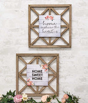 Where the Heart Is Lattice Sign (2 Count Assortment)