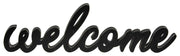 Hanging Black Script Welcome Sign