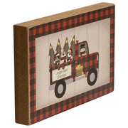 Buffalo Check Jingle Bell Express Truck Block