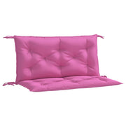 Garden Bench Cushion Set of 2 Pink Polyester 39.4 x 19.7 in
