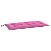 Garden Bench Cushion Set of 2 Pink Polyester 39.4 x 19.7 in