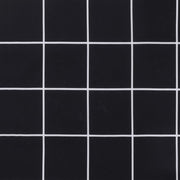 Garden Bench Cushion Set of 2 Black and white check Oxford fabric