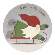 Frolic in the Flakes Gnome Plate  (3 Count Assortment)