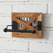 X Style Barn Door Toilet Paper Holder