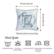 Set of 4 18" Thanksgiving Quote Throw Pillow Cover in Multicolor