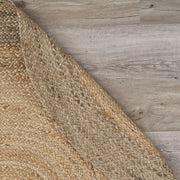 9' Natural Toned Oval Shaped Area Rug